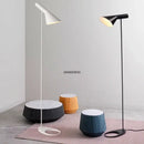 DecorBites™ Arne Jacobsen Corner Floor Lamp Black White LED Modern Living Room Decor