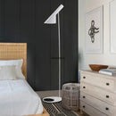 DecorBites™ Arne Jacobsen Corner Floor Lamp Black White LED Modern Living Room Decor