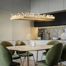 DecorBites™ Arrow Crystal LED Chandelier: Modern Living Room Dining Table Bedroom Home Light