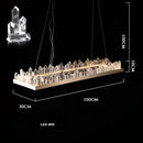 DecorBites™ Arrow Crystal LED Chandelier: Modern Living Room Dining Table Bedroom Home Light