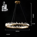 DecorBites™ Arrow Crystal LED Chandelier: Modern Living Room Dining Table Bedroom Home Light