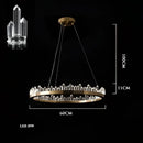 DecorBites™ Arrow Crystal LED Chandelier: Modern Living Room Dining Table Bedroom Home Light
