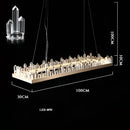 DecorBites™ Arrow Crystal LED Chandelier: Modern Living Room Dining Table Bedroom Home Light