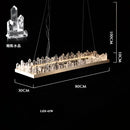 DecorBites™ Arrow Crystal LED Chandelier: Modern Living Room Dining Table Bedroom Home Light