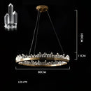 DecorBites™ Arrow Crystal LED Chandelier: Modern Living Room Dining Table Bedroom Home Light