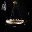 DecorBites™ Arrow Crystal LED Chandelier: Modern Living Room Dining Table Bedroom Home Light