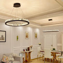 DecorBites™ Arrow Crystal LED Chandelier: Modern Living Room Dining Table Bedroom Home Light