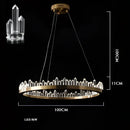 DecorBites™ Arrow Crystal LED Chandelier: Modern Living Room Dining Table Bedroom Home Light