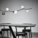 DecorBites™ Art Deco Branches Chandeliers Black White Glass G9 Bulb Height Adjustable