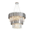 DecorBites™ Art Deco Crystal LED Chandelier - 4 Tier Gold Silver Designer Lighting