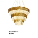 DecorBites™ Art Deco Crystal LED Chandelier - 4 Tier Gold Silver Designer Lighting