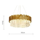 DecorBites™ Art Deco Crystal LED Chandelier - 4 Tier Gold Silver Designer Lighting