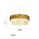 DecorBites™ Art Deco Crystal LED Chandelier - 4 Tier Gold Silver Designer Lighting