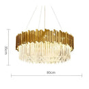 DecorBites™ Art Deco Crystal LED Chandelier - 4 Tier Gold Silver Designer Lighting