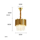 DecorBites™ Art Deco Crystal LED Chandelier - 4 Tier Gold Silver Designer Lighting