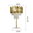 DecorBites™ Art Deco Crystal LED Chandelier - 4 Tier Gold Silver Designer Lighting