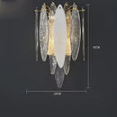 DecorBites™ Art Deco Glass Iron LED Chandelier for Dinning Room