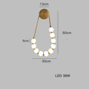 DecorBites™ Art Deco Glass LED Wall Sconce Black Gold Bedroom Corridor Lighting