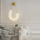 DecorBites™ Art Deco Glass LED Wall Sconce Black Gold Bedroom Corridor Lighting