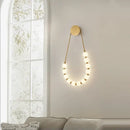 DecorBites™ Art Deco Glass LED Wall Sconce Black Gold Bedroom Corridor Lighting
