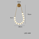 DecorBites™ Art Deco Glass LED Wall Sconce Black Gold Bedroom Corridor Lighting