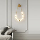 DecorBites™ Art Deco Glass LED Wall Sconce Black Gold Bedroom Corridor Lighting