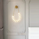 DecorBites™ Art Deco Glass LED Wall Sconce Black Gold Bedroom Corridor Lighting