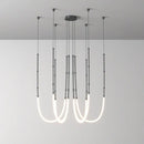 Modern art deco gold & black led pendant light dining room