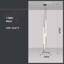 Modern art deco gold & black led pendant light dining room