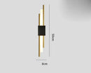 DecorBites™ Art Deco Gold LED Wall Sconce with Marble Accent - Modern Bedroom & Living Room Lighting