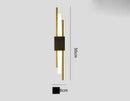 DecorBites™ Art Deco Gold LED Wall Sconce with Marble Accent - Modern Bedroom & Living Room Lighting