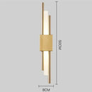 DecorBites™ Art Deco Gold LED Wall Sconce with Marble Accent - Modern Bedroom & Living Room Lighting