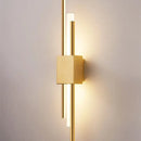 DecorBites™ Art Deco Gold LED Wall Sconce with Marble Accent - Modern Bedroom & Living Room Lighting