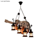 Art deco light wood guitar pendant – dining room rustic chandelier
