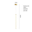 DecorBites™ Art Deco LED Glass Pingpong Pendant Light in Gold Chrome Black.