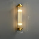 Art deco led crystal wall sconce gold & black bedroom light