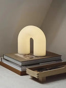 Decorbites art deco white acrylic arched chandelier living room light