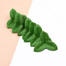 Textured green leaves with holes for wedding home decor diy craft