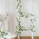 DecorBites™ Artificial Hanging Christmas Garland Green Silk Leaves for Home Wedding Garden