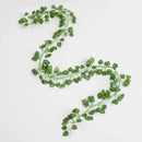 DecorBites™ Artificial Hanging Christmas Garland Green Silk Leaves for Home Wedding Garden