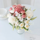 DecorBites™ Artificial Hydrangea Tea Rose Bouquet for Home Decor and DIY Wedding Bouquets