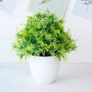 Modern set of nine artificial mini plant bonsai – living room decor