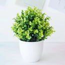 Modern set of nine artificial mini plant bonsai – living room decor