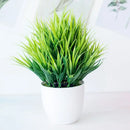 Modern set of nine artificial mini plant bonsai – living room decor