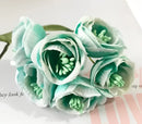 Vibrant peony tea rose silk flowers wedding home decor