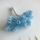 Colorful pom-pom artificial plants set of 6 wedding decor