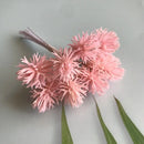 Colorful pom-pom artificial plants set of 6 wedding decor