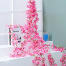 DecorBites™ Artificial Sakura Flowers Vine: Wedding Garden Rose Arch Decoration