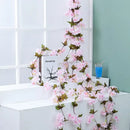 DecorBites™ Artificial Sakura Flowers Vine: Wedding Garden Rose Arch Decoration