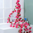 DecorBites™ Artificial Sakura Flowers Vine: Wedding Garden Rose Arch Decoration